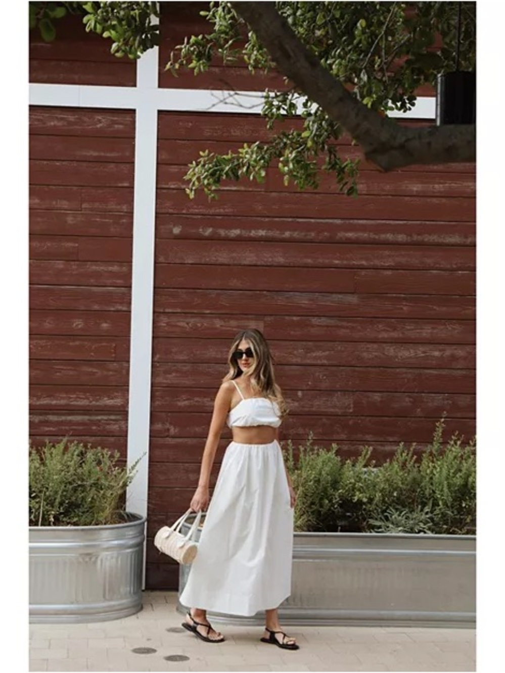 French Connection Nomi White Women Midi Skirt Size Medium NWT